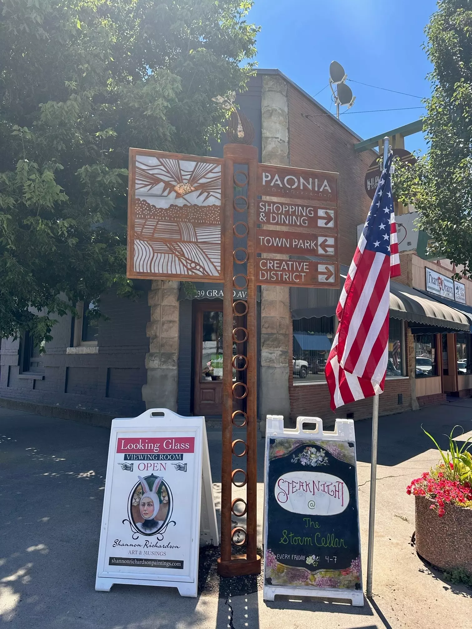 Downtown Paonia got a new wayfinding sign today! Town of Paonia