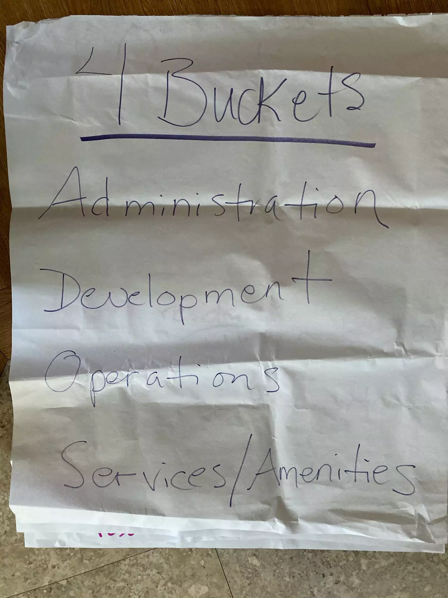 4 buckets