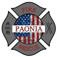 Paonia Fire Department Maltese Cross Logo